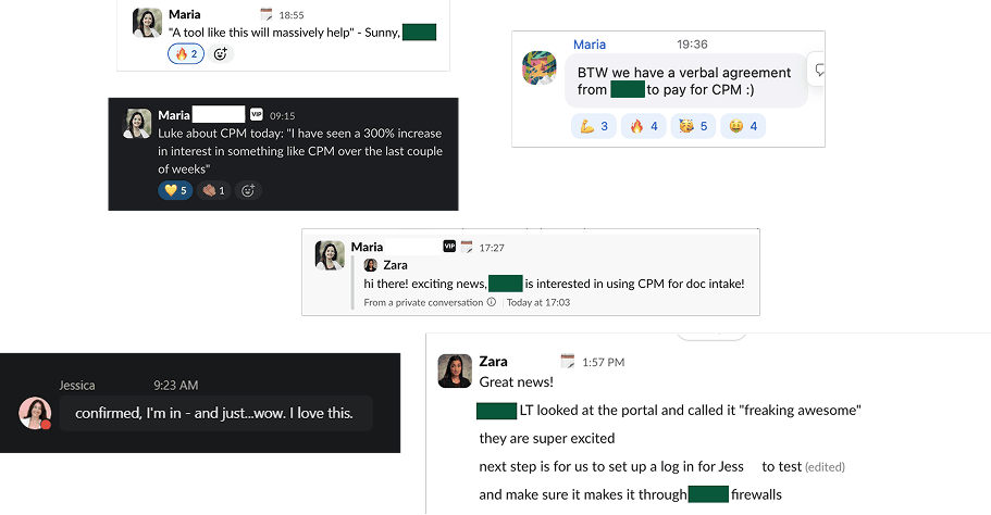 Multiple stakeholders reporting positive feedback from CD's biggest customers