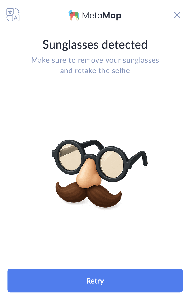 MetaMap SDK screen